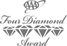 The image shows the "AAA Four Diamond Award" logo featuring four diamonds and elegant typography.